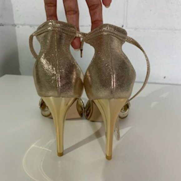 ECS Walk Eaze Golden Fancy Kitten Heels - Size 39 - Picture 5 of 13